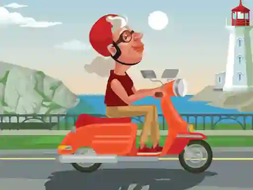 Játék City Scooter Ride Coloring online