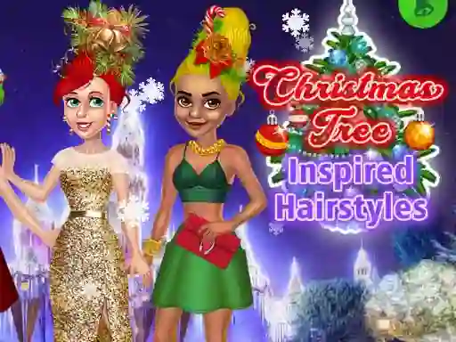 Játék Christmas Tree Inspired Hairstyles online