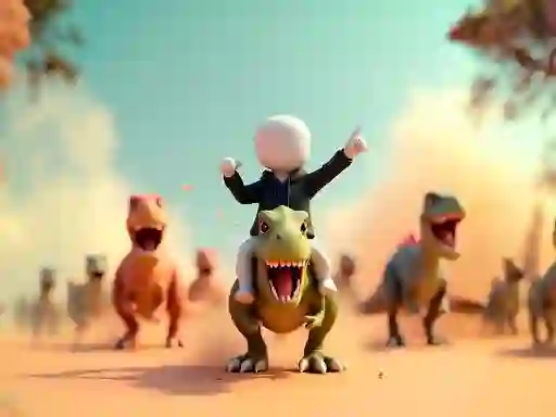 Játék Stickman: Dinosaur arena online