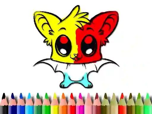 Játék Cute Bat Coloring Book online