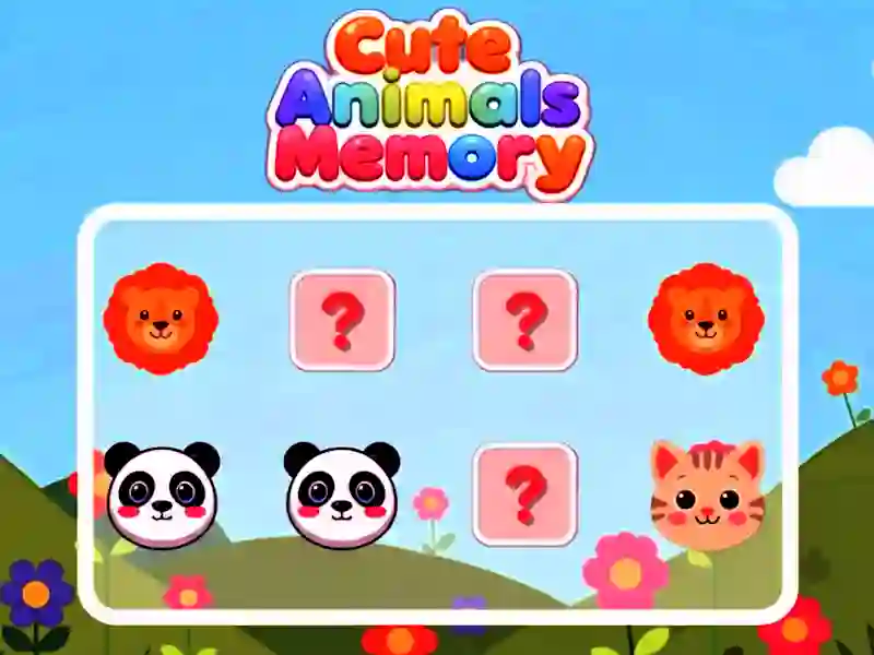 Játék Cute Animals Memory online