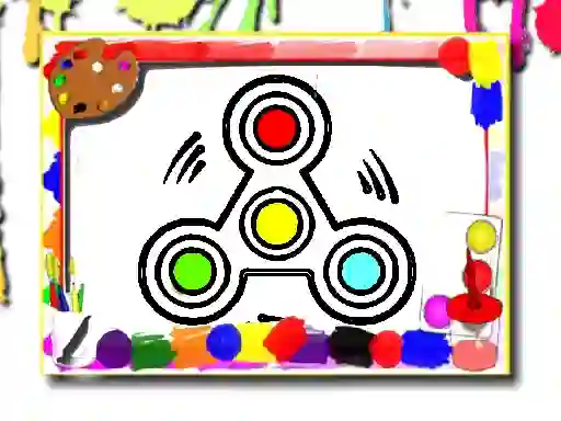 Játék Fidget Spinner Coloring Book online