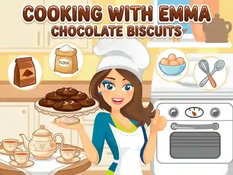 Játék Cooking with Emma Chocolate Biscuits online