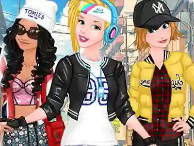 Játék Princesses Sporty & Funky Day online