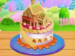 Játék Doll House Cake Cooking online