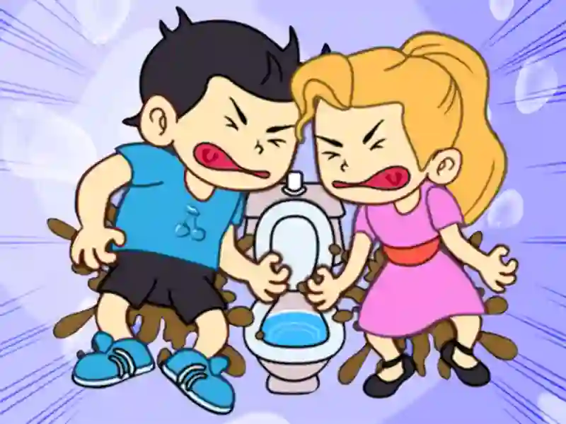 Játék Toilet Rush Race: Draw Puzzle online