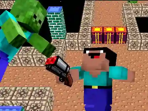 Játék Space Adventure: Noobiks Battle vs Zombies online