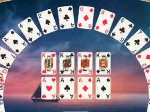 Játék Crescent Solitaire online