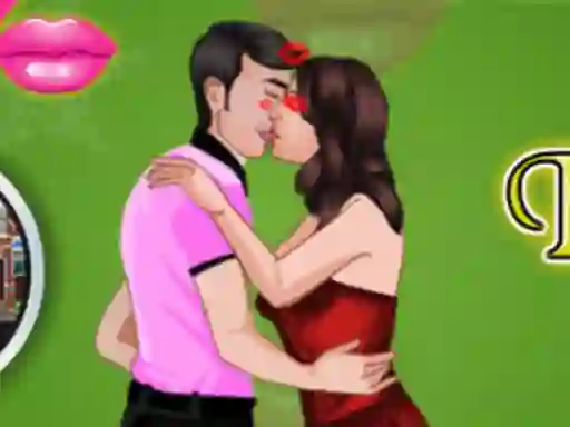 Játék Christmas Eve Kissing online
