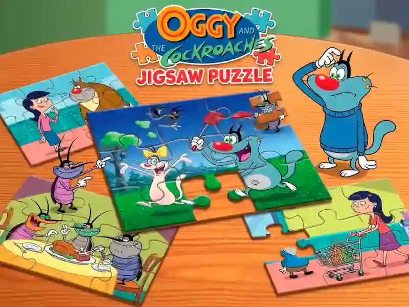 Játék Oggy and the Cockroaches Jigsaw Puzzle online