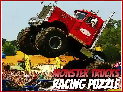 Játék Monster Trucks Racing Puzzle online