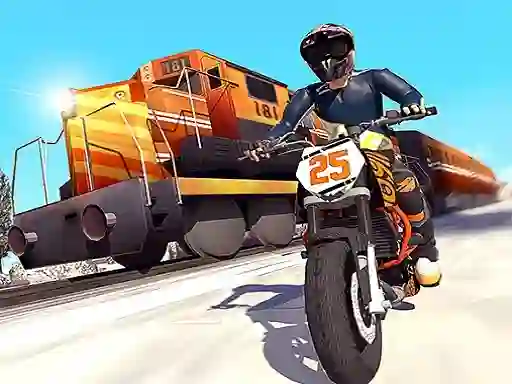 Játék Trail Bike vs Train Race online
