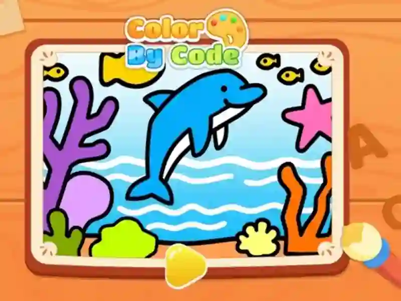Játék Color By Code: Dolphin online