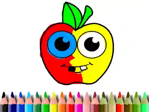 Játék Back To School: Apple Coloring Book online