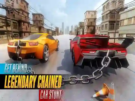 Játék Chained Car Stunts Race Mega Ramp online