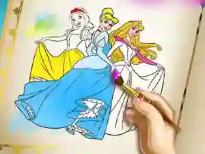 Játék Princesses Coloring Book online