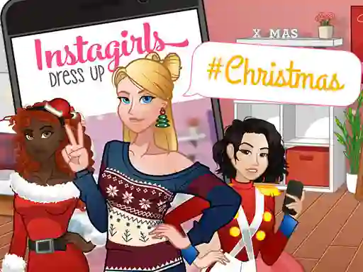Játék InstaGirls Christmas Dress Up online