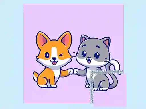 Játék Cats and Dogs Puzzle online