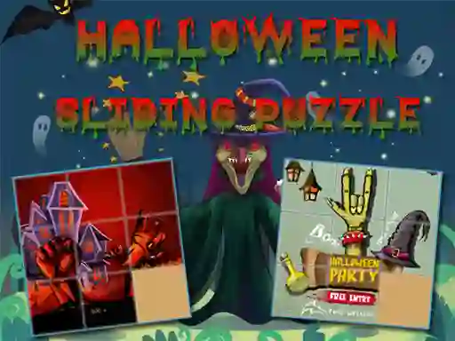Játék Halloween Sliding Puzzle online