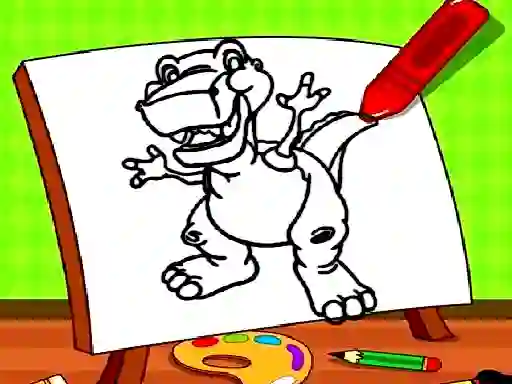 Játék Easy Kids Coloring Dinosaur online