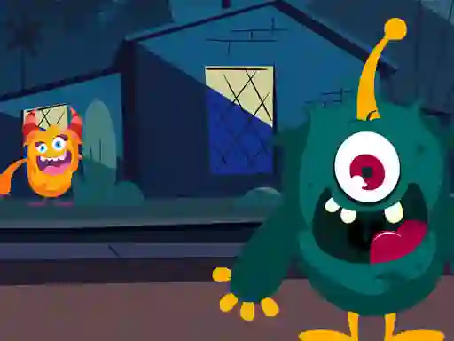 Játék Funny Monsters Jigsaw online