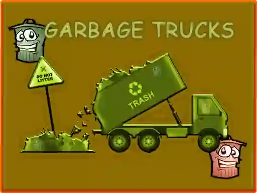 Játék Garbage Trucks Hidden Trash Can online