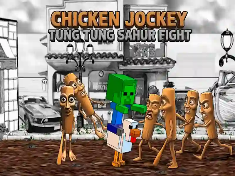 Játék Chicken Jockey Tung Tung Sahur Fight online