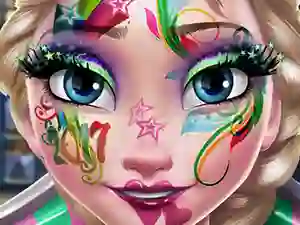 Játék Elsa New Year Makeup online