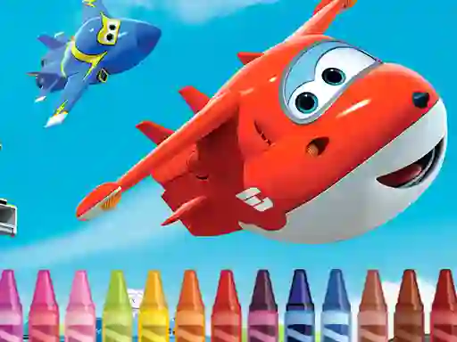 Játék Superwings Coloring online