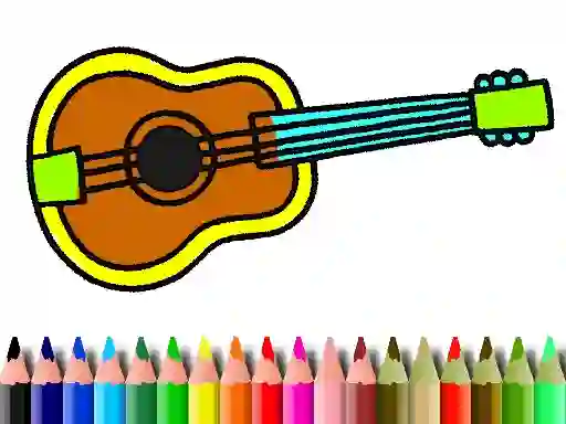 Játék Back To School: Music Instrument Coloring Book online