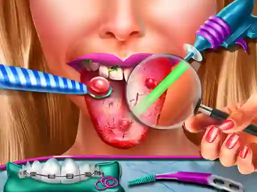 Játék Ellie Tongue Doctor online