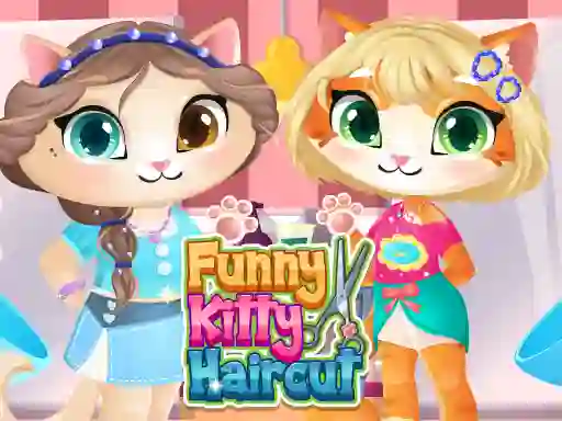 Játék Funny Kitty Haircut online