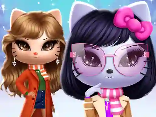Játék Kitty Squad Winter Dress Up online