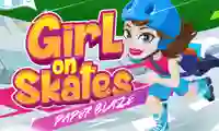 Játék Girl on Skates Paper Blaze online
