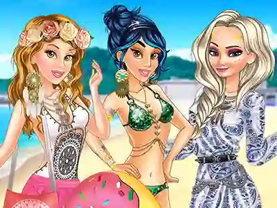 Játék Princesses Boho Beachwear Obsession online