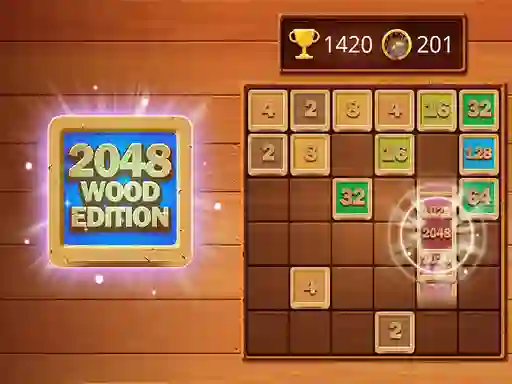 Játék 2048 Wooden Edition online