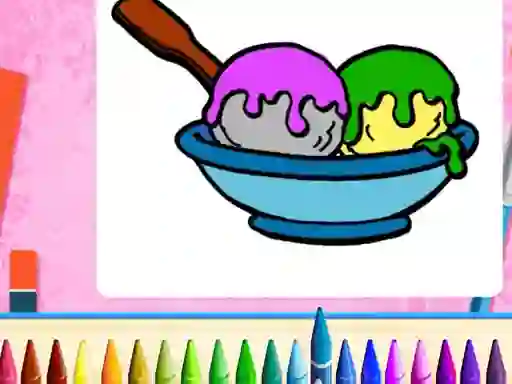 Játék Online Ice Cream Coloring online