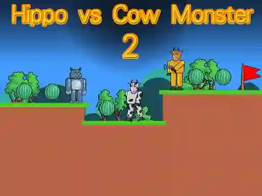 Játék Hippo vs Cow Monster 2 online
