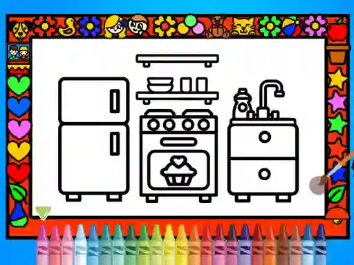 Játék Color and Decorate Rooms online