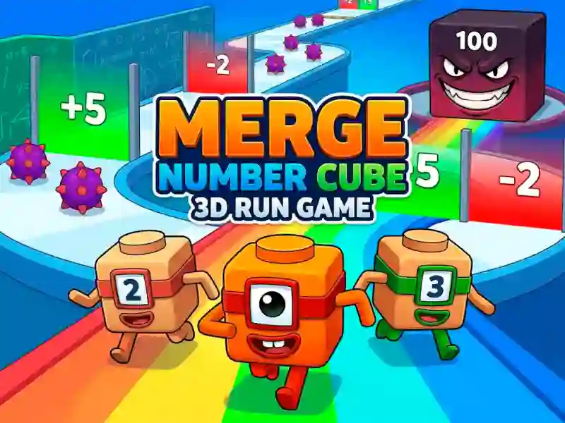 Játék Merge Number Cube 3d Run Game online
