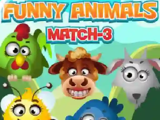 Játék Funny Animals Match 3 online