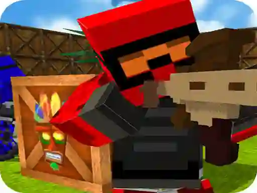 Játék Blocky Gun Paintball 2 online