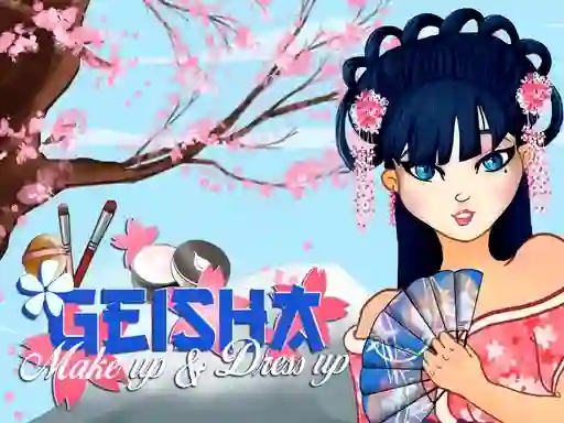 Játék Geisha make up and dress up online