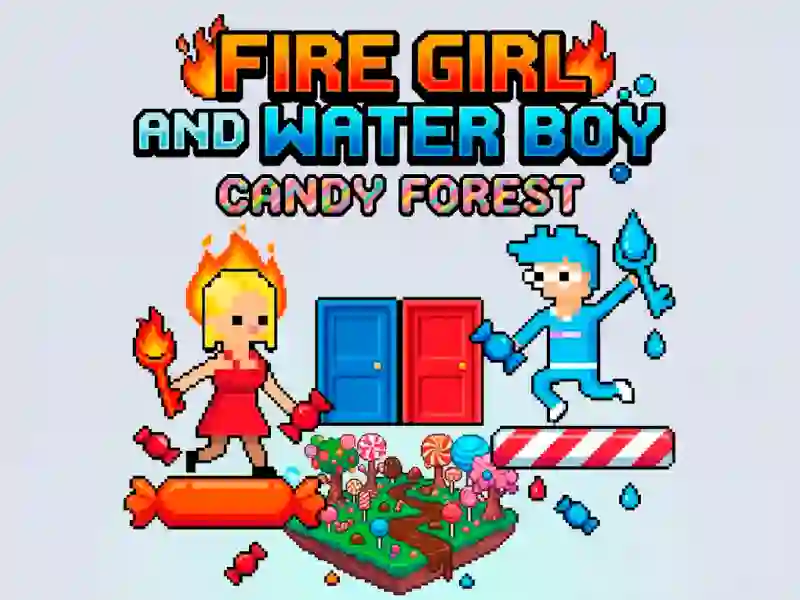 Játék Fire Girl and Water Boy Candy Forest online