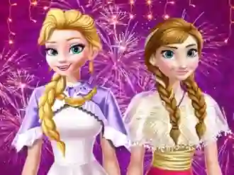 Játék Ellie and Annie New Year Eve Party online