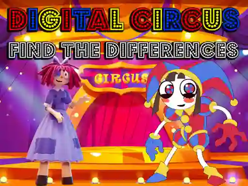 Játék Digital Circus Find The Differences online