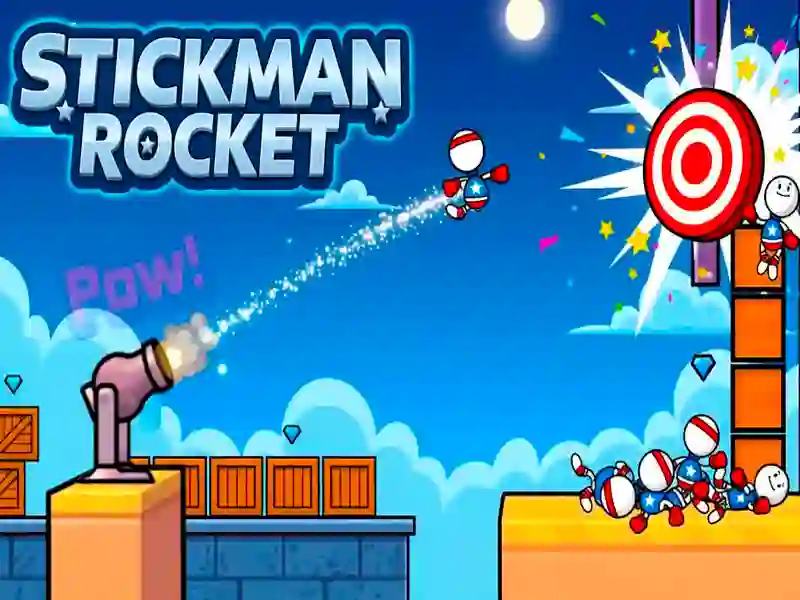 Játék Stickman Rocket online