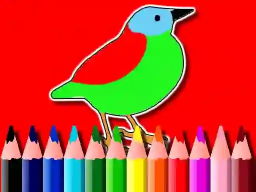Játék Back To School: Birds Coloring Book online