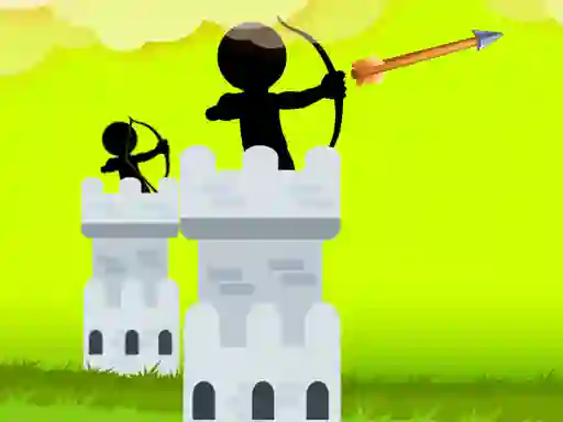 Játék Stickman Archer Castle online