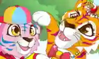 Játék Mommy and Baby Tiger online